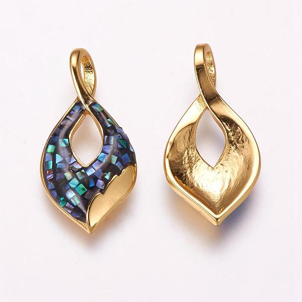 PandaHall Freshwater Shell Pendants, with Brass Findings, Leaf, Golden, 24x12x3mm, Hole: 2x4mm Freshwater Shell Leaf
PandaHall Freshwater Shell Pendants, with Brass Findings, Leaf, Golden, 24x12x3mm, Hole: 2x4mm Freshwater Shell Leaf