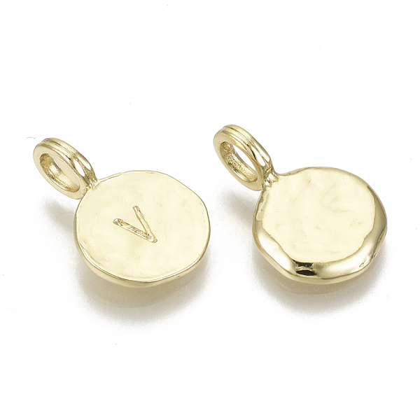 PandaHall Alloy Pendants, Cadmium Free & Nickel Free & Lead Free, Flat Round with Letter, Real 18K Gold Plated, Letter.V, 17x11.5x1.5mm...
PandaHall Alloy Pendants, Cadmium Free & Nickel Free & Lead Free, Flat Round with Letter, Real 18K Gold Plated, Letter.V, 17x11.5x1.5mm...