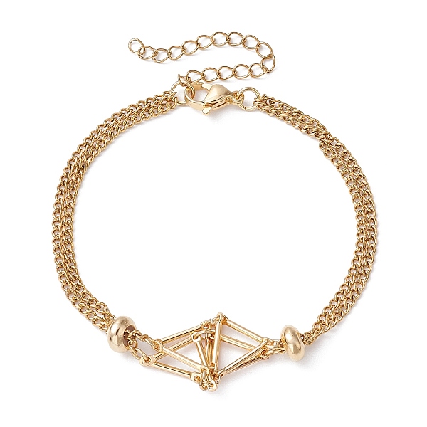 PandaHall Brass Macrame Pouch Braided Gemstone Holder Bracelet Making, with 304 Stainless Steel Curb Chains , Golden, 7-1/4 inch(18.4cm)...
PandaHall Brass Macrame Pouch Braided Gemstone Holder Bracelet Making, with 304 Stainless Steel Curb Chains , Golden, 7-1/4 inch(18.4cm)...