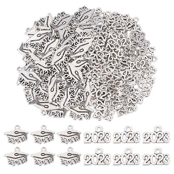 PandaHall CHGCRAFT 120Pcs 2 Style Tibetan Style Alloy Charms, Doctoral Cap with Birth Year 2023, Antique Silver, 10x14mm and 10x14mm...
PandaHall CHGCRAFT 120Pcs 2 Style Tibetan Style Alloy Charms, Doctoral Cap with Birth Year 2023, Antique Silver, 10x14mm and 10x14mm...