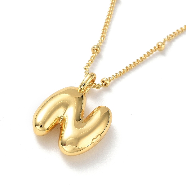 PandaHall Initial Letter Brass Pendant Necklaces, Real 18K Gold Plated, Letter N, 17.52 inch(445mm), Letter: 19x14mm. Brass Letter N
PandaHall Initial Letter Brass Pendant Necklaces, Real 18K Gold Plated, Letter N, 17.52 inch(445mm), Letter: 19x14mm. Brass Letter N