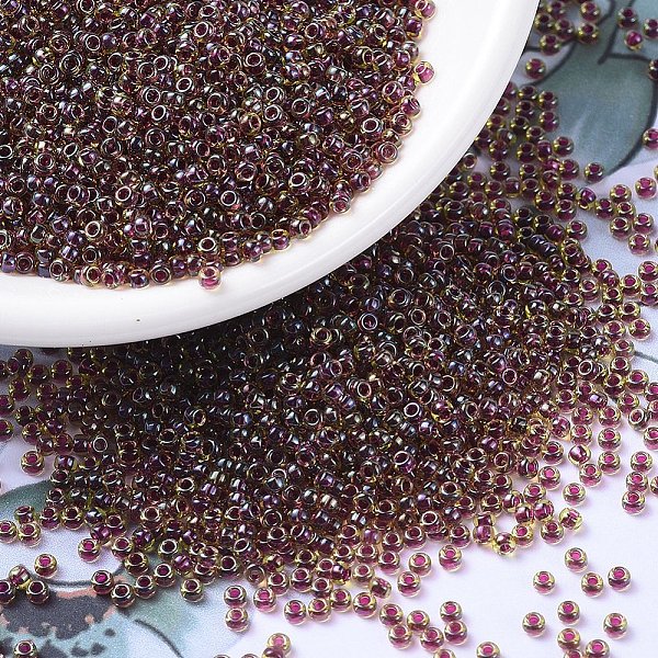PandaHall MIYUKI Round Rocailles Beads, Japanese Seed Beads, 11/0, (RR336) Wine Lined Peridot Luster, 11/0, 2x1.3mm, Hole: 0.8mm, about..., Purple
PandaHall MIYUKI Round Rocailles Beads, Japanese Seed Beads, 11/0, (RR336) Wine Lined Peridot Luster, 11/0, 2x1.3mm, Hole: 0.8mm, about..., Purple