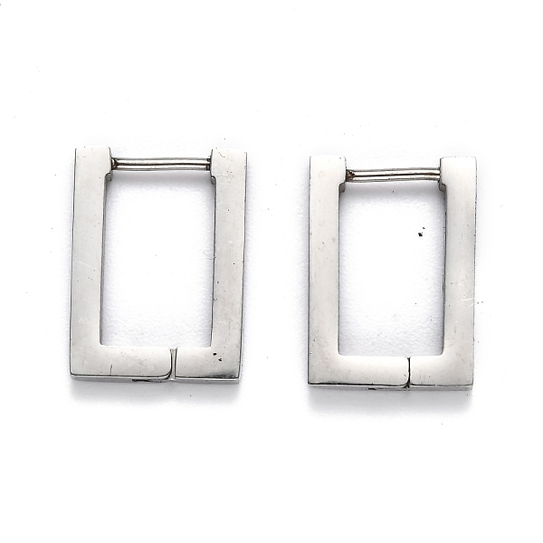 PandaHall 304 Stainless Steel Rectangle Huggie Hoop Earrings, Stainless Steel Color, 17.5x12.5x3mm, Pin: 1mm 304 Stainless Steel Rectangle
PandaHall 304 Stainless Steel Rectangle Huggie Hoop Earrings, Stainless Steel Color, 17.5x12.5x3mm, Pin: 1mm 304 Stainless Steel Rectangle