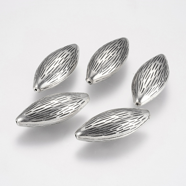 PandaHall CCB Plastic Beads, Oval, Antique Silver, 40x18x12mm, Hole: 1mm Plastic Oval
PandaHall CCB Plastic Beads, Oval, Antique Silver, 40x18x12mm, Hole: 1mm Plastic Oval