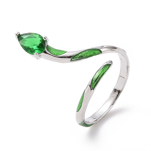 PandaHall Cubic Zirconia Snake Wrap Open Cuff Ring, Platinum Plated Brass Jewelry for Women, Green, US Size 6 1/2(16.9mm) Brass+Cubic...
PandaHall Cubic Zirconia Snake Wrap Open Cuff Ring, Platinum Plated Brass Jewelry for Women, Green, US Size 6 1/2(16.9mm) Brass+Cubic...