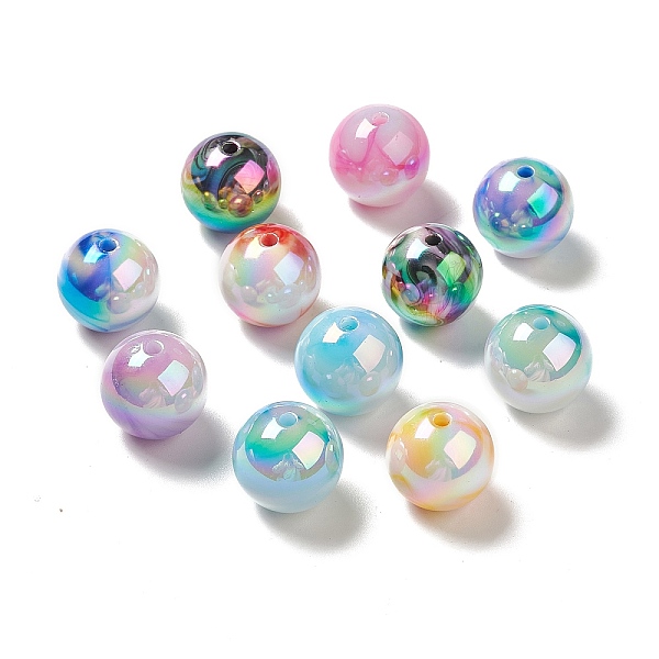 PandaHall UV Plating Opaque Rainbow Iridescent Acrylic Beads, Round, Mixed Color, 15.5mm, Hole: 2.3mm Acrylic Round Multicolor
PandaHall UV Plating Opaque Rainbow Iridescent Acrylic Beads, Round, Mixed Color, 15.5mm, Hole: 2.3mm Acrylic Round Multicolor