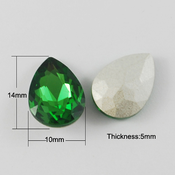 PandaHall Glass Pointed Back Rhinestone, Back Plated, Faceted, Teardrop, Green, 14x10x5mm Glass Rhinestone Teardrop Green
PandaHall Glass Pointed Back Rhinestone, Back Plated, Faceted, Teardrop, Green, 14x10x5mm Glass Rhinestone Teardrop Green