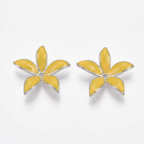PandaHall Brass Charms, with Enamel, Flower, Nickel Free, Real Platinum Plated, Gold, 22.5x24x5.5mm, Hole: 1~1.6mm Brass+Enamel Flower Gold
PandaHall Brass Charms, with Enamel, Flower, Nickel Free, Real Platinum Plated, Gold, 22.5x24x5.5mm, Hole: 1~1.6mm Brass+Enamel Flower Gold