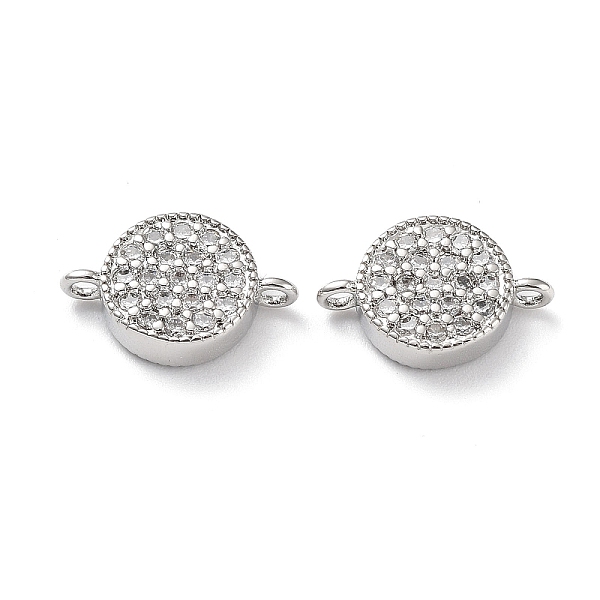 PandaHall Rack Plating Brass Micro Pave Clear Cubic Zirconia Connector Charms, Flat Round Links, Long-Lasting Plated, Lead Free & Cadmium...
PandaHall Rack Plating Brass Micro Pave Clear Cubic Zirconia Connector Charms, Flat Round Links, Long-Lasting Plated, Lead Free & Cadmium...