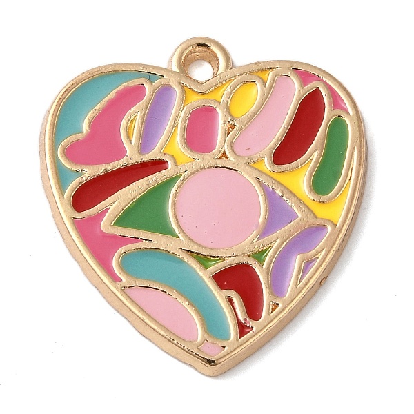 PandaHall Zinc Alloy Enamel Pendants, Golden, Heart Charm, Pink, 27x25x2mm, Hole: 3mm Alloy+Enamel Heart Pink
PandaHall Zinc Alloy Enamel Pendants, Golden, Heart Charm, Pink, 27x25x2mm, Hole: 3mm Alloy+Enamel Heart Pink