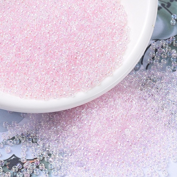 PandaHall MIYUKI Round Rocailles Beads, Japanese Seed Beads, 11/0, (RR265) Transparent Pale Pink AB, 2x1.3mm, Hole: 0.8mm, about 1111pcs/10g...
PandaHall MIYUKI Round Rocailles Beads, Japanese Seed Beads, 11/0, (RR265) Transparent Pale Pink AB, 2x1.3mm, Hole: 0.8mm, about 1111pcs/10g...