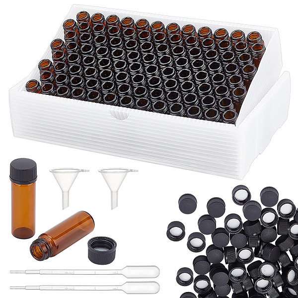 PandaHall BENECREAT 100 Pcs 4ml Glass Bottle with Screw Cap, Brown Glass Sample Bottle with 2Pcs Plastic Funnel and 4Pcs Pipette for..., Multicolor
PandaHall BENECREAT 100 Pcs 4ml Glass Bottle with Screw Cap, Brown Glass Sample Bottle with 2Pcs Plastic Funnel and 4Pcs Pipette for..., Multicolor
