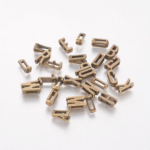 PandaHall Tibetan Style Antique Bronze Plated Alloy Letter Slide Charms, Antique Bronze, 10.5x2~8x4mm, Hole: 2mm Alloy Letter
PandaHall Tibetan Style Antique Bronze Plated Alloy Letter Slide Charms, Antique Bronze, 10.5x2~8x4mm, Hole: 2mm Alloy Letter
