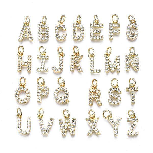 PandaHall Brass Micro Pave Clear Cubic Zirconia Charms, with Jump Rings, Real 18K Gold Plated, Cadmium Free & Nickel Free & Lead Free...
PandaHall Brass Micro Pave Clear Cubic Zirconia Charms, with Jump Rings, Real 18K Gold Plated, Cadmium Free & Nickel Free & Lead Free...