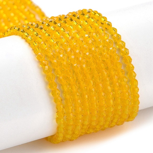 PandaHall Transparent Glass Beads Strands, Faceted Round, Dark Goldenrod, 2x2mm, Hole: 0.6mm, about 184pcs/strand, 14.49''(36.8cm) Glass...
PandaHall Transparent Glass Beads Strands, Faceted Round, Dark Goldenrod, 2x2mm, Hole: 0.6mm, about 184pcs/strand, 14.49''(36.8cm) Glass...