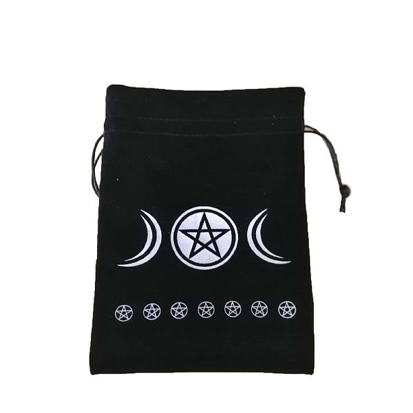 PandaHall Velvet Jewelry Pouches, Drawstring Bags with Moon Pattern, Black, 18x13cm Velvet Black
PandaHall Velvet Jewelry Pouches, Drawstring Bags with Moon Pattern, Black, 18x13cm Velvet Black