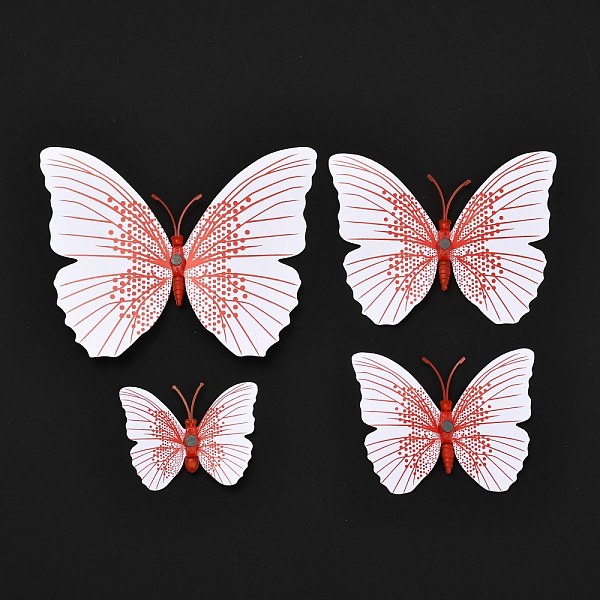 PandaHall PVC Plastic Artificial 3D Butterfly Decorations, with Adhesive Sticker and Magnet, for Fridge Magnets or Wall Decorations, Red...
PandaHall PVC Plastic Artificial 3D Butterfly Decorations, with Adhesive Sticker and Magnet, for Fridge Magnets or Wall Decorations, Red...