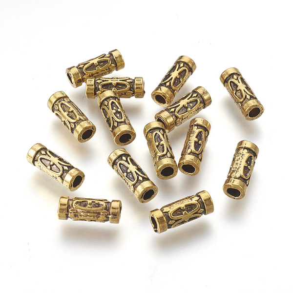 PandaHall Tibetan Style Beads, Zinc Alloy Beads, Antique Golden Color, Lead Free & Cadmium Free, Tube, 13x5mm, Hole: 2.5mm Alloy Tube
PandaHall Tibetan Style Beads, Zinc Alloy Beads, Antique Golden Color, Lead Free & Cadmium Free, Tube, 13x5mm, Hole: 2.5mm Alloy Tube