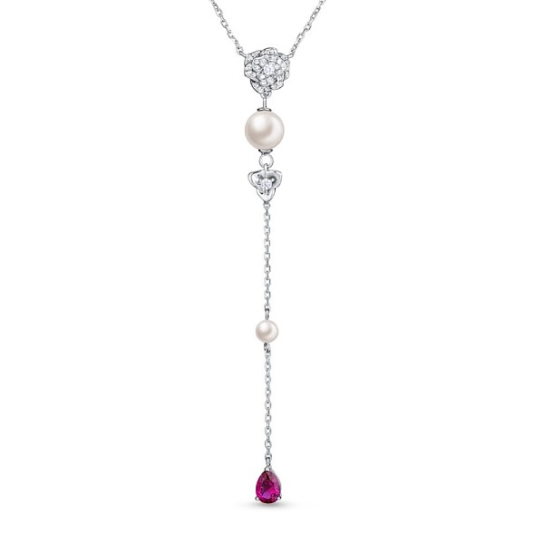PandaHall TINYSAND Rose 925 Sterling Silver Cubic Zirconia Cascading Pendant Necklaces, with Shell Pearl Beads, Silver, 18.09 inch Cubic...
PandaHall TINYSAND Rose 925 Sterling Silver Cubic Zirconia Cascading Pendant Necklaces, with Shell Pearl Beads, Silver, 18.09 inch Cubic...