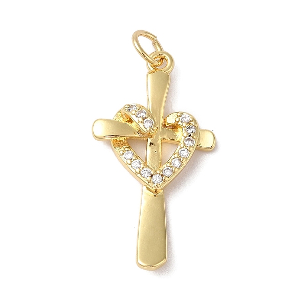 PandaHall Rack Plating Brass & Clear Cubic Zirconia Pendants, Cadmium Free & Lead Free, Long-Lasting Plated, Cross Heart, with Jump Ring...
PandaHall Rack Plating Brass & Clear Cubic Zirconia Pendants, Cadmium Free & Lead Free, Long-Lasting Plated, Cross Heart, with Jump Ring...