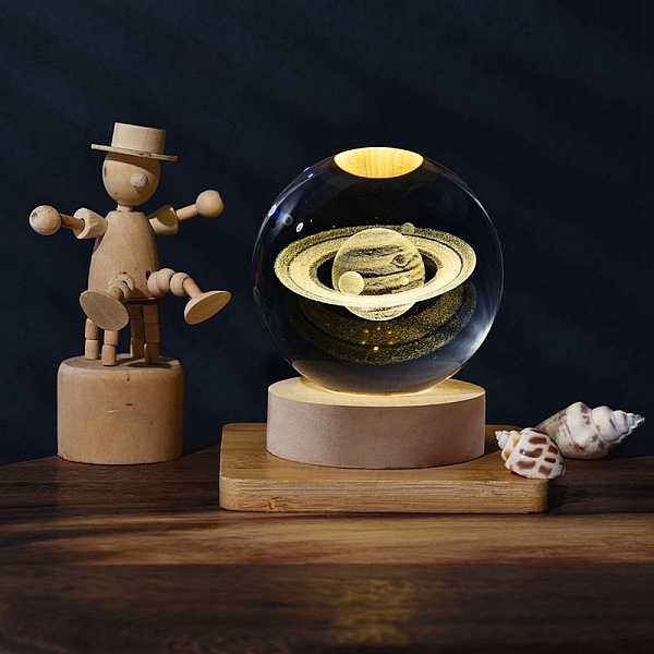 PandaHall Glass Crystal Ball, with Base Stand Holder, Planet, 50~60mm Glass Planet
PandaHall Glass Crystal Ball, with Base Stand Holder, Planet, 50~60mm Glass Planet