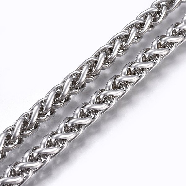 PandaHall 304 Stainless Steel Wheat Chains, Foxtail Chain, Unwelded, Stainless Steel Color, 7mm, Link: 10.5x7x2.5mm 304 Stainless Steel
PandaHall 304 Stainless Steel Wheat Chains, Foxtail Chain, Unwelded, Stainless Steel Color, 7mm, Link: 10.5x7x2.5mm 304 Stainless Steel