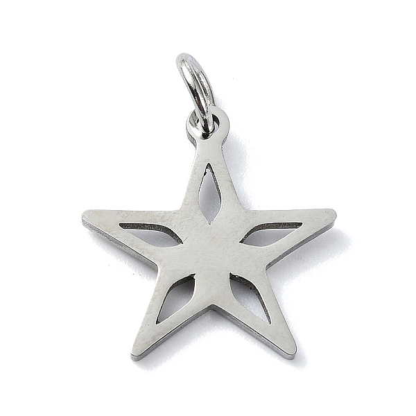 PandaHall 304 Stainless Steel Pendants, with Jump Rings, Laser Cut, Star Charm, Stainless Steel Color, 15x14.5x1mm, Hole: 3mm 304 Stainless...
PandaHall 304 Stainless Steel Pendants, with Jump Rings, Laser Cut, Star Charm, Stainless Steel Color, 15x14.5x1mm, Hole: 3mm 304 Stainless...