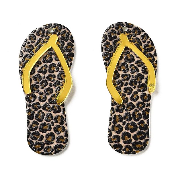 PandaHall Opaque Resin Pendants, with Platinum Plated Iron Loops, Slipper, Gold, 47x19.5x3.5mm, Hole: 1.6mm Acrylic Shoes Gold
PandaHall Opaque Resin Pendants, with Platinum Plated Iron Loops, Slipper, Gold, 47x19.5x3.5mm, Hole: 1.6mm Acrylic Shoes Gold