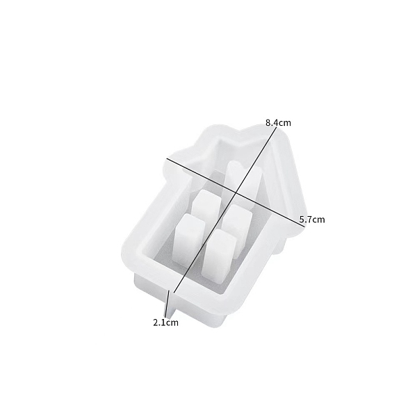 PandaHall DIY Silicone Candle Molds, For Candle Making, House, White, 8.4x5.7x2.1cm Silicone Building White
PandaHall DIY Silicone Candle Molds, For Candle Making, House, White, 8.4x5.7x2.1cm Silicone Building White