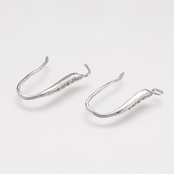 PandaHall Brass Micro Pave Cubic Zirconia Stud Earring Findings, with Horizontal Loop, Real Platinum Plated, 18~20x2.5mm, Hole: 1.5mm, 20...
PandaHall Brass Micro Pave Cubic Zirconia Stud Earring Findings, with Horizontal Loop, Real Platinum Plated, 18~20x2.5mm, Hole: 1.5mm, 20...