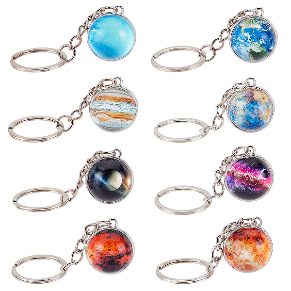 PandaHall OLYCRAFT 8Pcs Solar System Planet Keychain Pendant Crystal Ball Pendant Keychain Alloy Keychain with Iron Ring Galaxy Keychain..., Multicolor
PandaHall OLYCRAFT 8Pcs Solar System Planet Keychain Pendant Crystal Ball Pendant Keychain Alloy Keychain with Iron Ring Galaxy Keychain..., Multicolor