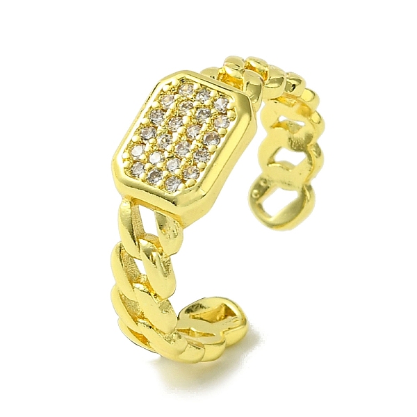 PandaHall Brass Micro Pave Cubic Zirconia Open Cuff Rings, Rectangle, Real 16K Gold Plated, US Size 7 1/4(17.5mm) Brass+Cubic Zirconia..., Clear
PandaHall Brass Micro Pave Cubic Zirconia Open Cuff Rings, Rectangle, Real 16K Gold Plated, US Size 7 1/4(17.5mm) Brass+Cubic Zirconia..., Clear