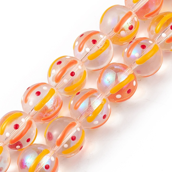 PandaHall Handmade Lampwork Beads Strands, wiuth Enamel, Round, Orange, 12~2.5mm, Hole: 1.2mm, about 30pcs/strand, 13.58 inch(34.5cm)...
PandaHall Handmade Lampwork Beads Strands, wiuth Enamel, Round, Orange, 12~2.5mm, Hole: 1.2mm, about 30pcs/strand, 13.58 inch(34.5cm)...