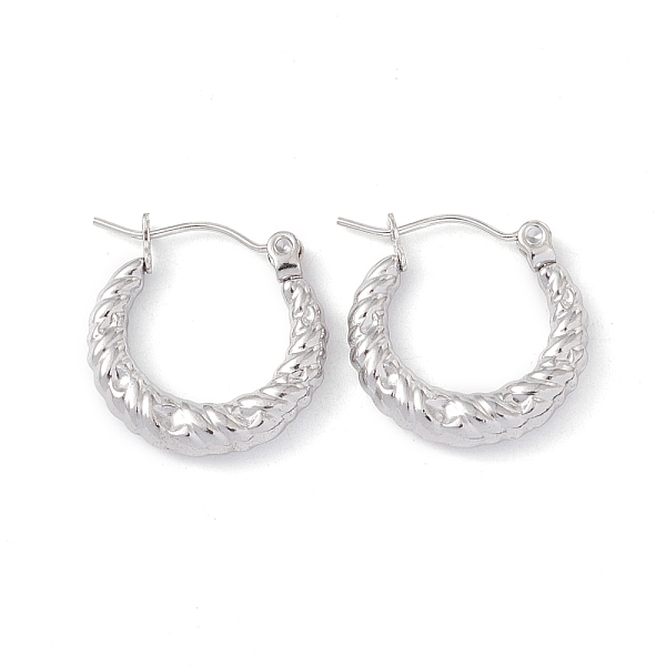 PandaHall 304 Stainless Steel Twist Rope Chunky Hoop Earrings for Women, Stainless Steel Color, 18.5x18x3.5mm, Pin: 0.6mm 304 Stainless...
PandaHall 304 Stainless Steel Twist Rope Chunky Hoop Earrings for Women, Stainless Steel Color, 18.5x18x3.5mm, Pin: 0.6mm 304 Stainless...
