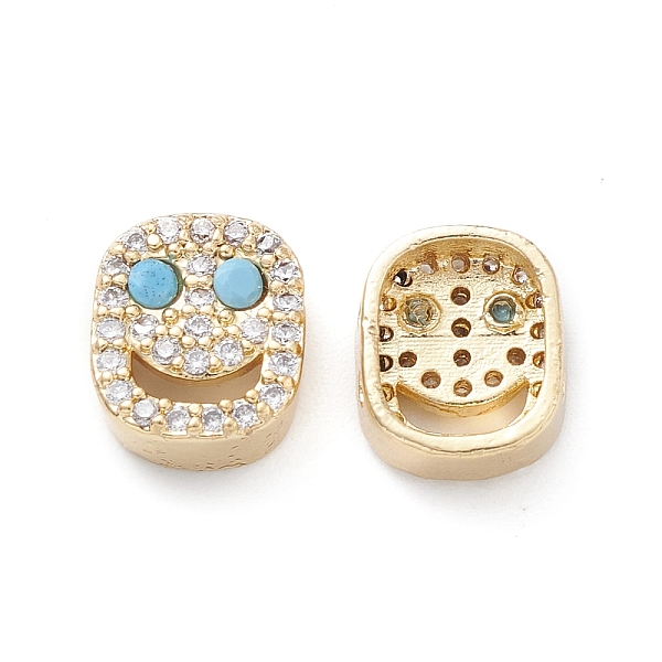 PandaHall Brass Micro Pave Cubic Zirconia Beads, Lead Free & Cadmium Free, Long-Lasting Plated, Real 18K Gold Plated, Oval with Smiling Face...
PandaHall Brass Micro Pave Cubic Zirconia Beads, Lead Free & Cadmium Free, Long-Lasting Plated, Real 18K Gold Plated, Oval with Smiling Face...