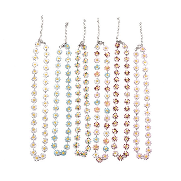 PandaHall Enamel Daisy Link Chain Necklace, Vacuum Plating 304 Stainless Steel Jewelry for Women, Stainless Steel Color, Mixed Color, 16.3..., Multicolor
PandaHall Enamel Daisy Link Chain Necklace, Vacuum Plating 304 Stainless Steel Jewelry for Women, Stainless Steel Color, Mixed Color, 16.3..., Multicolor