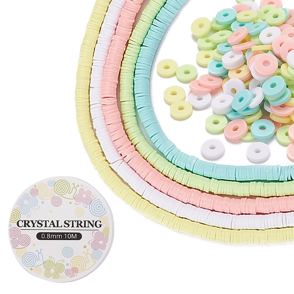 PandaHall DIY Bracelet Making Kits, with Disc Handmade Polymer Clay Beads Strands and Elastic Crystal Thread, Mixed Color, 6x1mm, Hole: 2mm..., Multicolor
PandaHall DIY Bracelet Making Kits, with Disc Handmade Polymer Clay Beads Strands and Elastic Crystal Thread, Mixed Color, 6x1mm, Hole: 2mm..., Multicolor