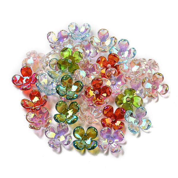 PandaHall Acrylic Bead Caps, AB Color Plated, 4-Petal Flower, Mixed Color, 12x12x5mm, Hole: 1.5mm Acrylic Multicolor
PandaHall Acrylic Bead Caps, AB Color Plated, 4-Petal Flower, Mixed Color, 12x12x5mm, Hole: 1.5mm Acrylic Multicolor