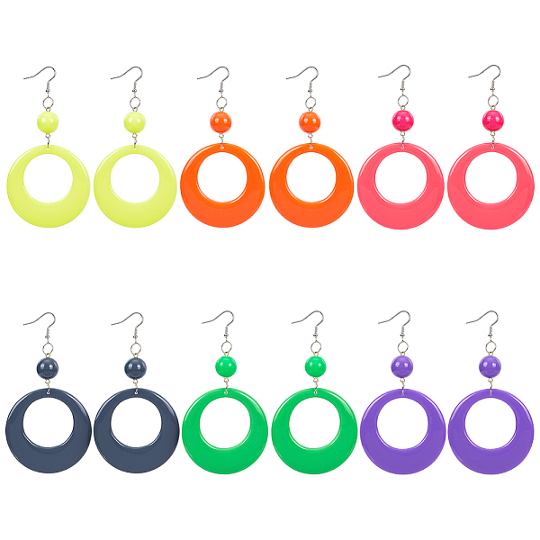 PandaHall ANATTASOUL 6 Pairs 6 Colors Donut Resin Dangle Earrings with Iron Pins for Women, Mixed Color, 97x54mm, 1 pair/color Resin Donut..., Multicolor
PandaHall ANATTASOUL 6 Pairs 6 Colors Donut Resin Dangle Earrings with Iron Pins for Women, Mixed Color, 97x54mm, 1 pair/color Resin Donut..., Multicolor