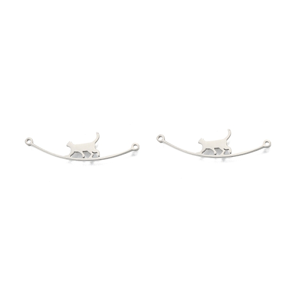 PandaHall 201 Stainless Steel Connector Charms, Cat, Stainless Steel Color, 43x11x1.5mm, Hole: 1.5mm 201 Stainless Steel Cat Shape
PandaHall 201 Stainless Steel Connector Charms, Cat, Stainless Steel Color, 43x11x1.5mm, Hole: 1.5mm 201 Stainless Steel Cat Shape