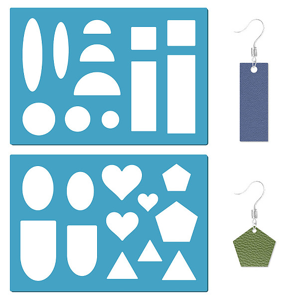 PandaHall Acrylic Earring Handwork Template, Card Leather Cutting Stencils, Deep Sky Blue, Geometrical Shape, Arch, 130x90x2mm, 2pcs/set...
PandaHall Acrylic Earring Handwork Template, Card Leather Cutting Stencils, Deep Sky Blue, Geometrical Shape, Arch, 130x90x2mm, 2pcs/set...