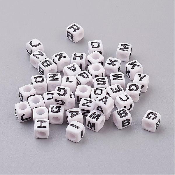 PandaHall Acrylic Horizontal Hole Letter Beads, Random Mixed Letters, Cube, White, about 7mm wide, 7mm long, 7mm high, hole: 3.5mm, about...
PandaHall Acrylic Horizontal Hole Letter Beads, Random Mixed Letters, Cube, White, about 7mm wide, 7mm long, 7mm high, hole: 3.5mm, about...