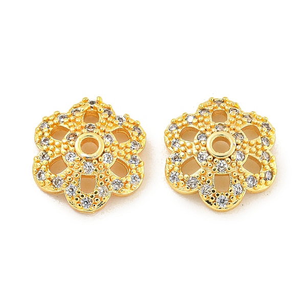 PandaHall Rack Plating Brass Micro Pave Clear Cubic Zirconia Bead Caps, Long-Lasting Plated, Lead Free & Cadmium Free, Flower, Real 18K Gold...
PandaHall Rack Plating Brass Micro Pave Clear Cubic Zirconia Bead Caps, Long-Lasting Plated, Lead Free & Cadmium Free, Flower, Real 18K Gold...
