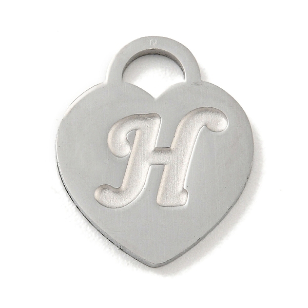 PandaHall 304 Stainless Steel Pendants, Laser Cut, Heart with Letter Charm, Stainless Steel Color, Letter H, 15x12x1mm, Hole: 3x3.5mm 304...
PandaHall 304 Stainless Steel Pendants, Laser Cut, Heart with Letter Charm, Stainless Steel Color, Letter H, 15x12x1mm, Hole: 3x3.5mm 304...