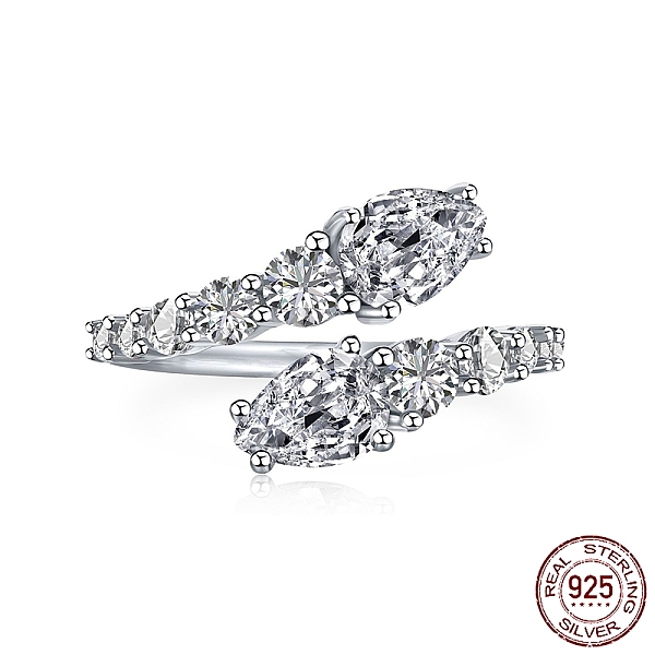 PandaHall Rhodium Plated 925 Sterling Silver Snake Open Cuff Rings with Cubic Zirconia, with S925 Stamp, Real Platinum Plated, 1.7mm, US..., Clear
PandaHall Rhodium Plated 925 Sterling Silver Snake Open Cuff Rings with Cubic Zirconia, with S925 Stamp, Real Platinum Plated, 1.7mm, US..., Clear