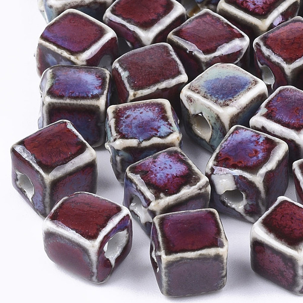 PandaHall Handmade Porcelain Beads, Fancy Antique Glazed Porcelain, Cube, Colorful, 8x7.5~8x7.5~8mm, Hole: 1.5~2mm Porcelain Cube
PandaHall Handmade Porcelain Beads, Fancy Antique Glazed Porcelain, Cube, Colorful, 8x7.5~8x7.5~8mm, Hole: 1.5~2mm Porcelain Cube
