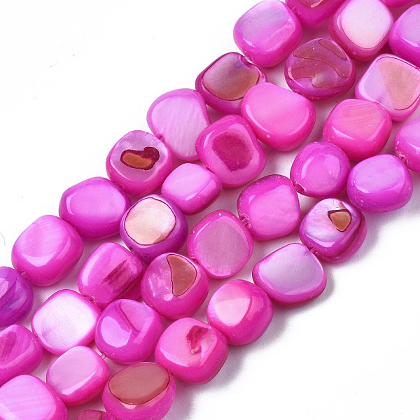 PandaHall Natural Trochid Shell/Trochus Shell Beads Strands, Dyed, Flat Round, Magenta, 5~9x1~6mm, Hole: 0.8mm, about 49~50pcs/strand, 15.16..., Pink
PandaHall Natural Trochid Shell/Trochus Shell Beads Strands, Dyed, Flat Round, Magenta, 5~9x1~6mm, Hole: 0.8mm, about 49~50pcs/strand, 15.16..., Pink