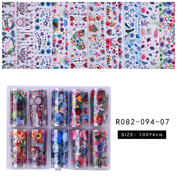 PandaHall Nail Art Transfer Stickers, Nail Decals, DIY Nail Tips Decoration for Women, Mixed Color, Flower Pattern, 100x4cm, 10sheets/box..., Multicolor
PandaHall Nail Art Transfer Stickers, Nail Decals, DIY Nail Tips Decoration for Women, Mixed Color, Flower Pattern, 100x4cm, 10sheets/box..., Multicolor