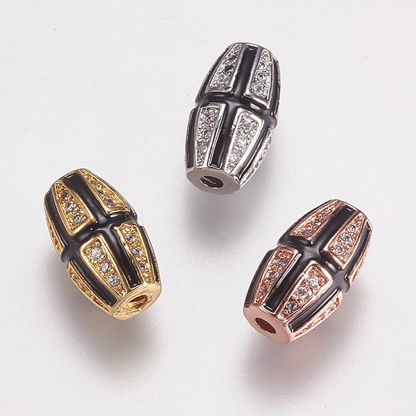 PandaHall Brass Micro Pave Cubic Zirconia Beads, with Black Enamel, Oval, Mixed Color, 11.5x6.5mm, Hole: 1.5mm Brass+Cubic Zirconia+Enamel...
PandaHall Brass Micro Pave Cubic Zirconia Beads, with Black Enamel, Oval, Mixed Color, 11.5x6.5mm, Hole: 1.5mm Brass+Cubic Zirconia+Enamel...