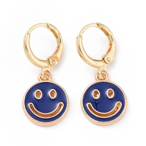 PandaHall Hollow Out Smiling Face Enamel Hoop Earrings for Women, Double Side Light Gold Tone Alloy Dangle Earrings, Dark Blue, 25mm, Pin...
PandaHall Hollow Out Smiling Face Enamel Hoop Earrings for Women, Double Side Light Gold Tone Alloy Dangle Earrings, Dark Blue, 25mm, Pin...